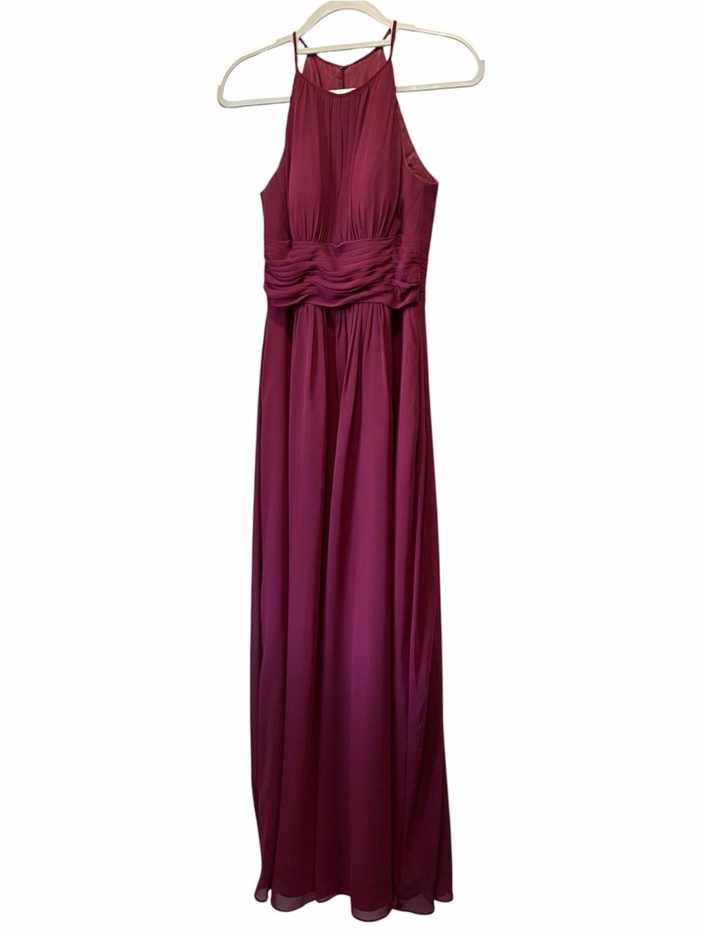 Azazie chiffon halter bridesmaid dress A2